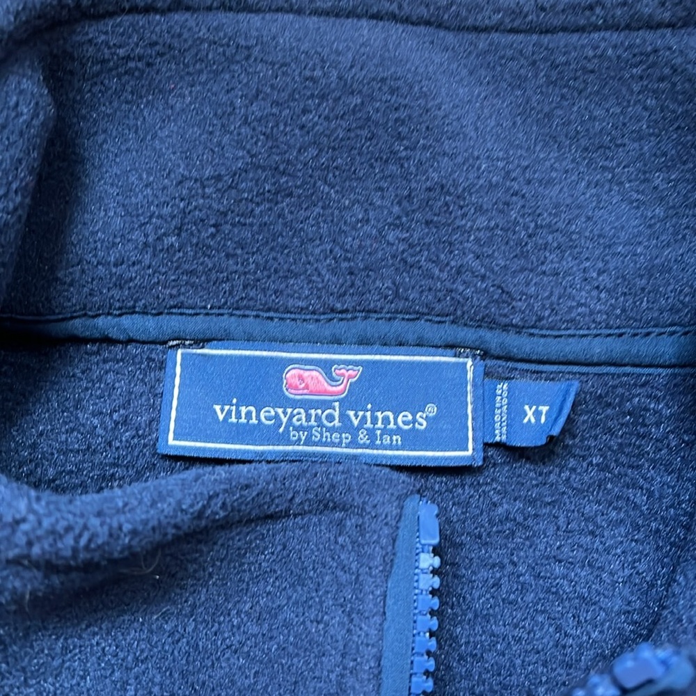 Vineyard Vines Men’s Navy Blue Fleece Vest Size XT - Picture 5 of 5